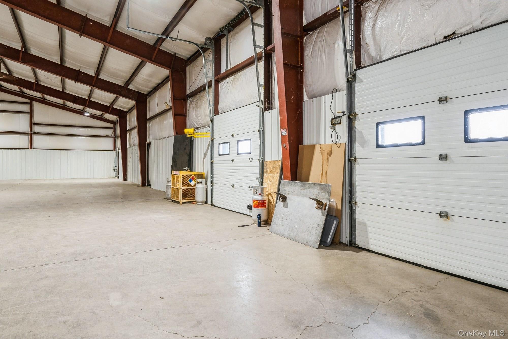 Interior view of loading docks/ overhead doors