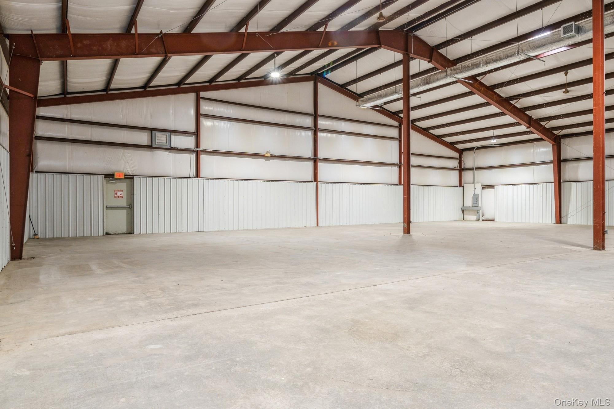 Interior view of warehouse