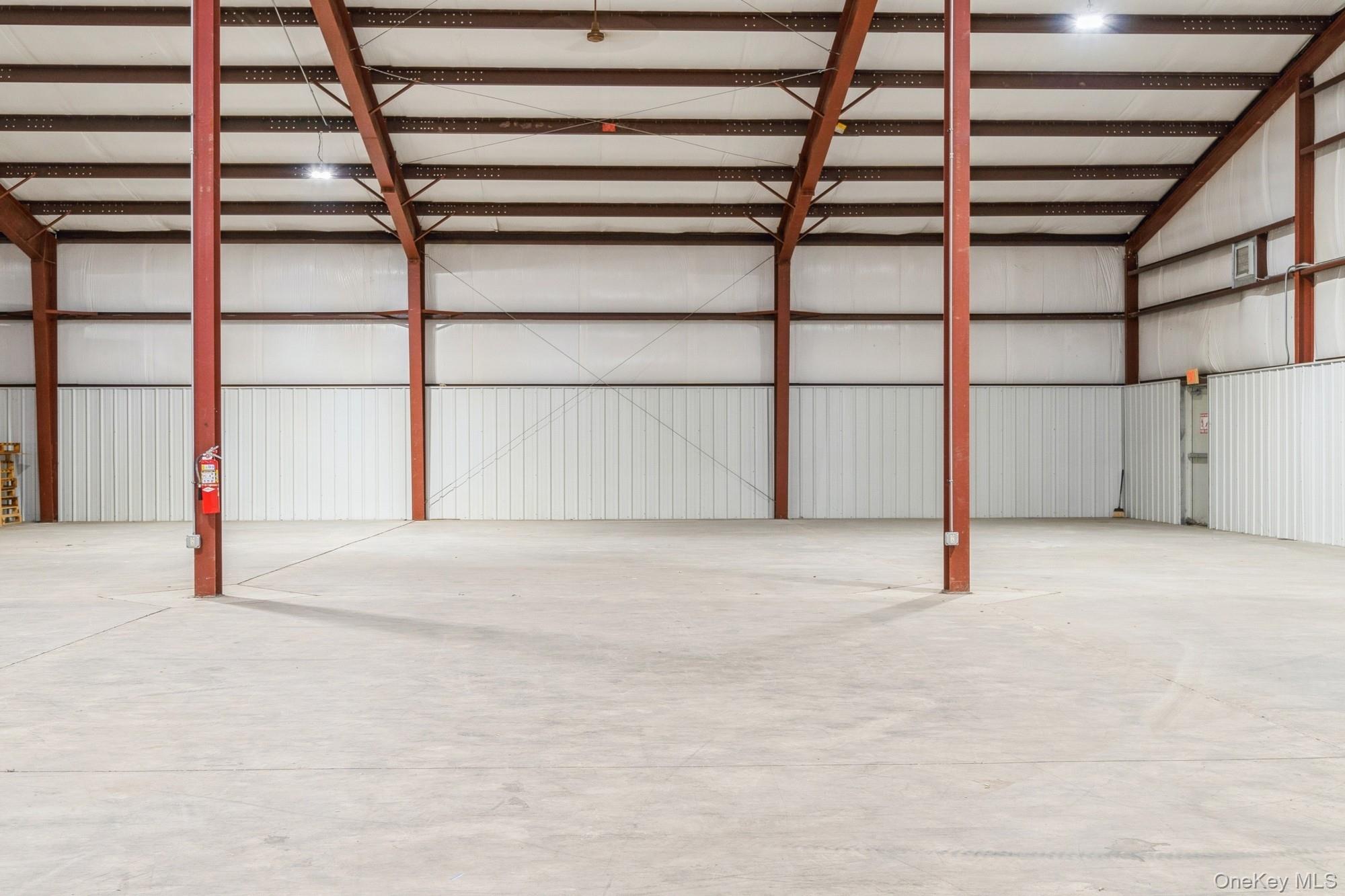 Interior view of warehouse