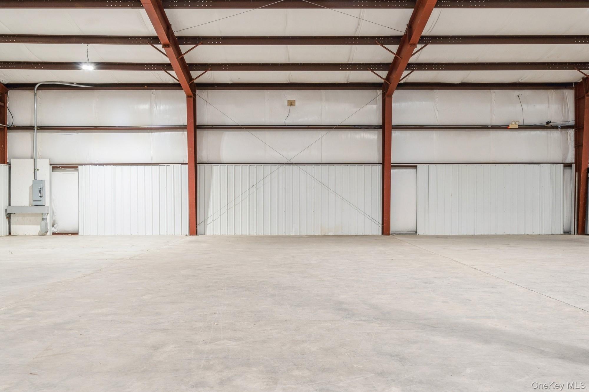Interior view of warehouse