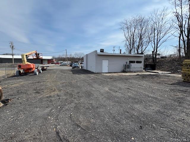 Yard between the 2 buildings.