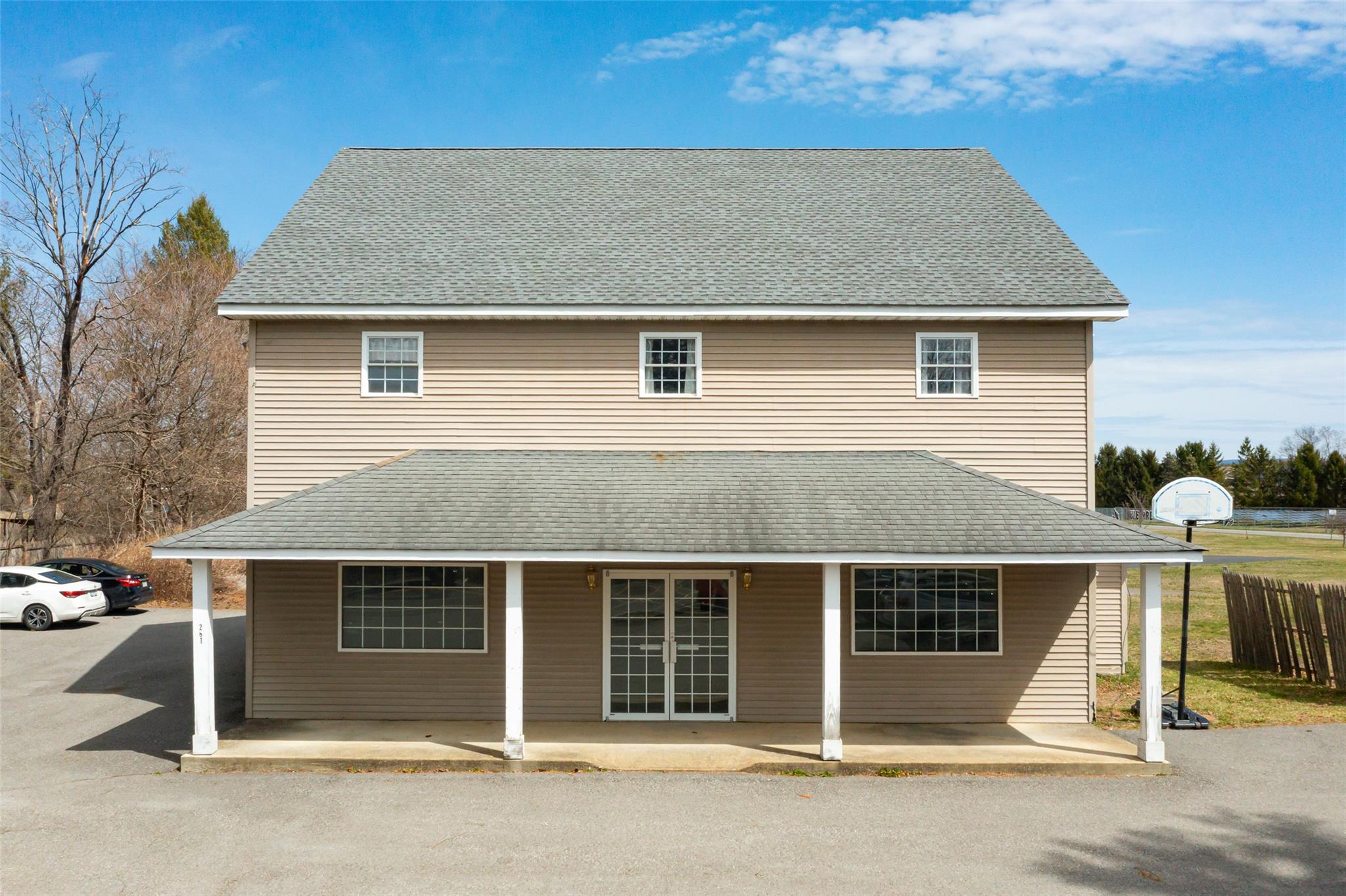 Commercial space front exterior.