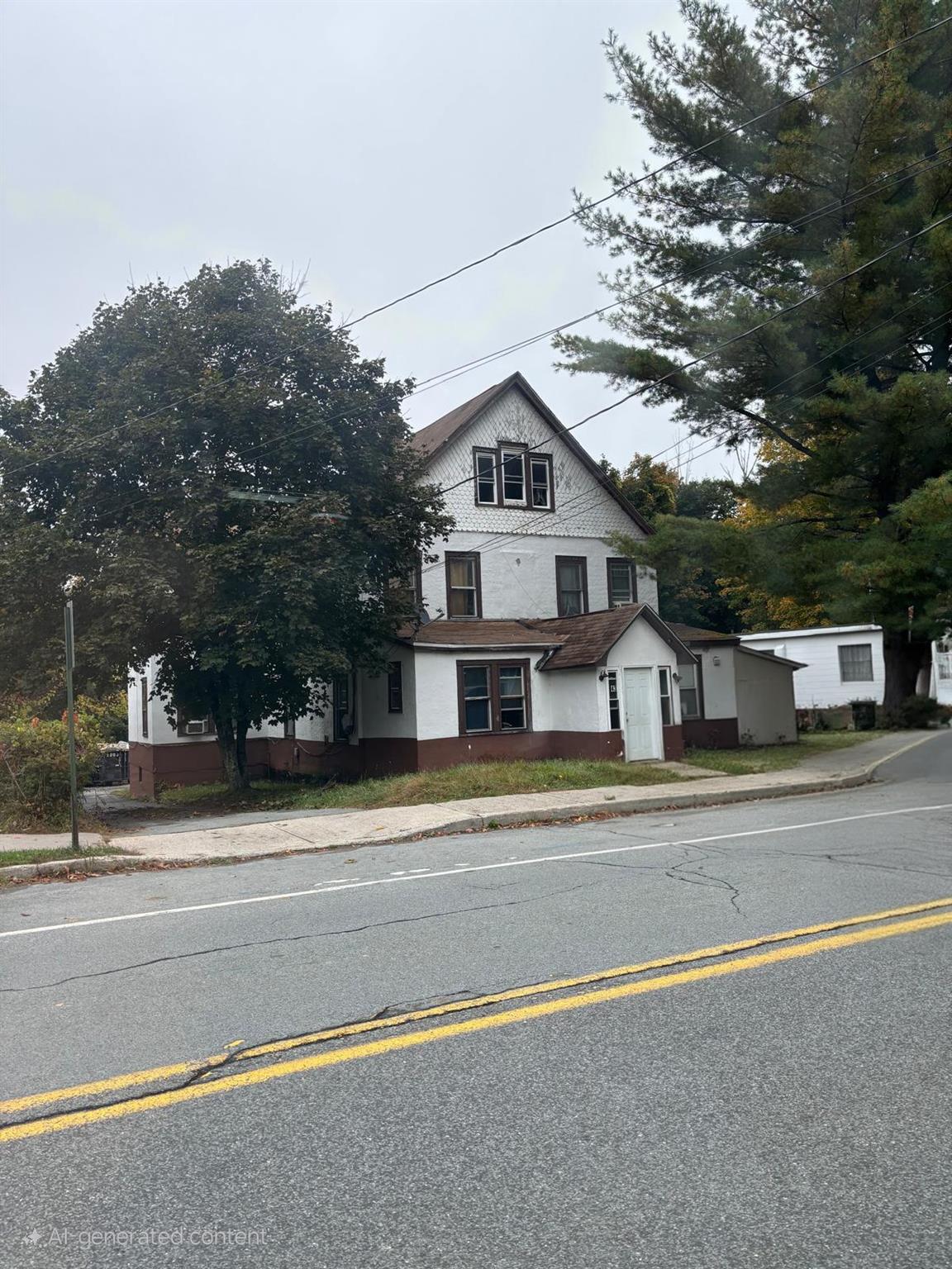 View of front of property with stucco siding