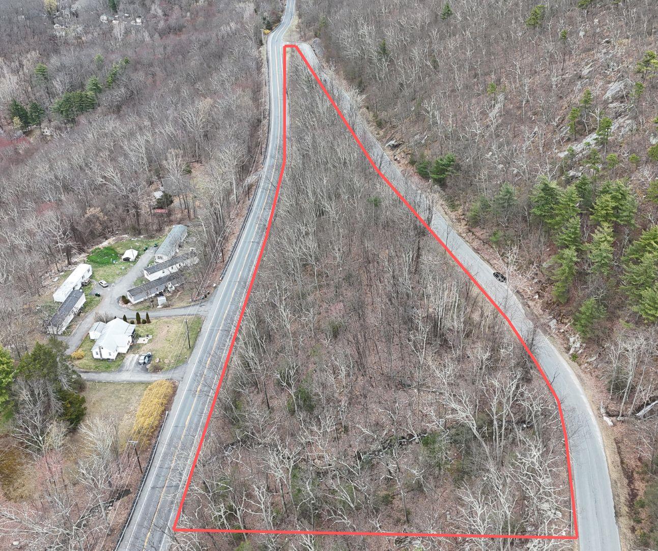 Aerial view of property's location