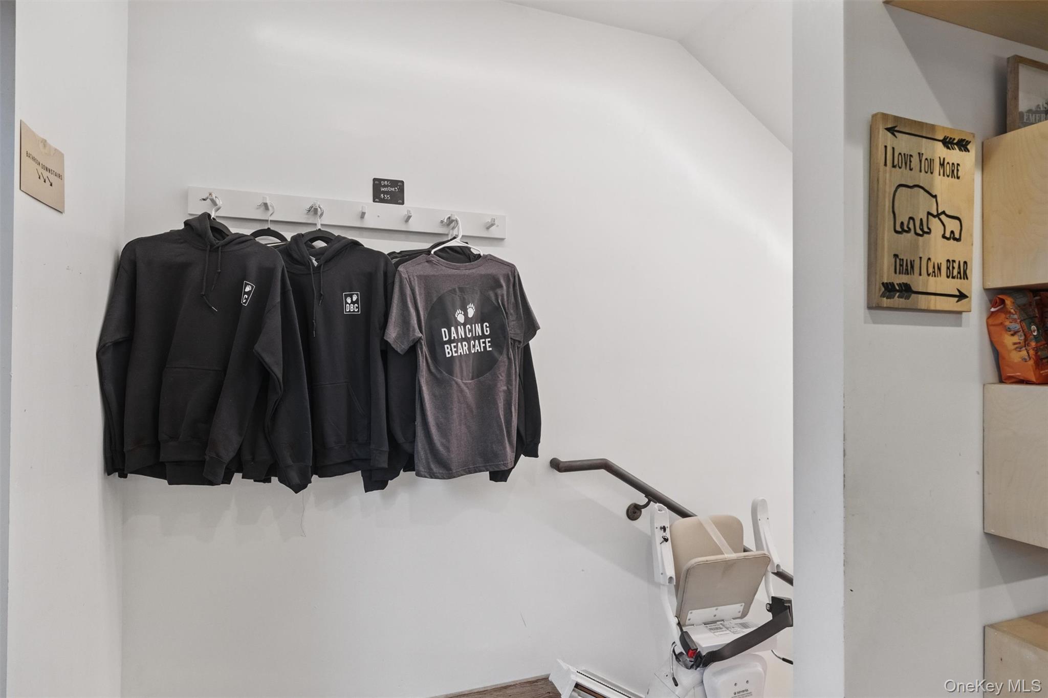 View of spacious closet