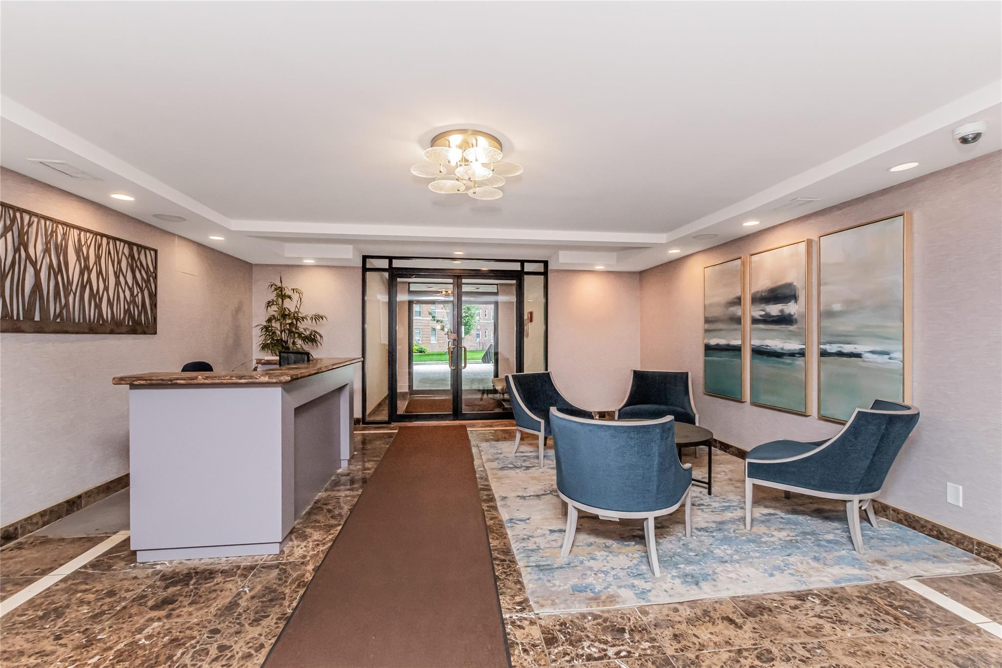 Lobby with doorman services