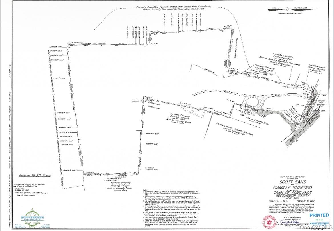 Survey map / technical document