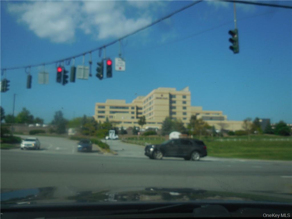 View of East Main Street with Garnet Hospital across the street.