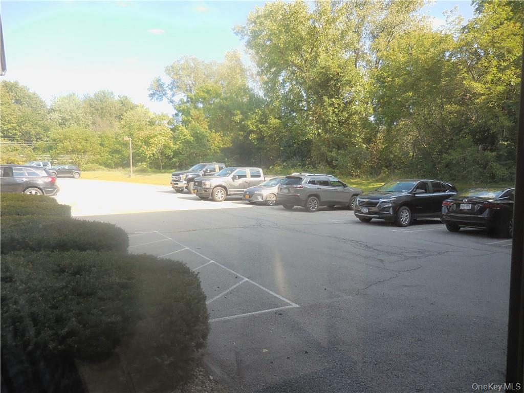 View of one of the parking areas.