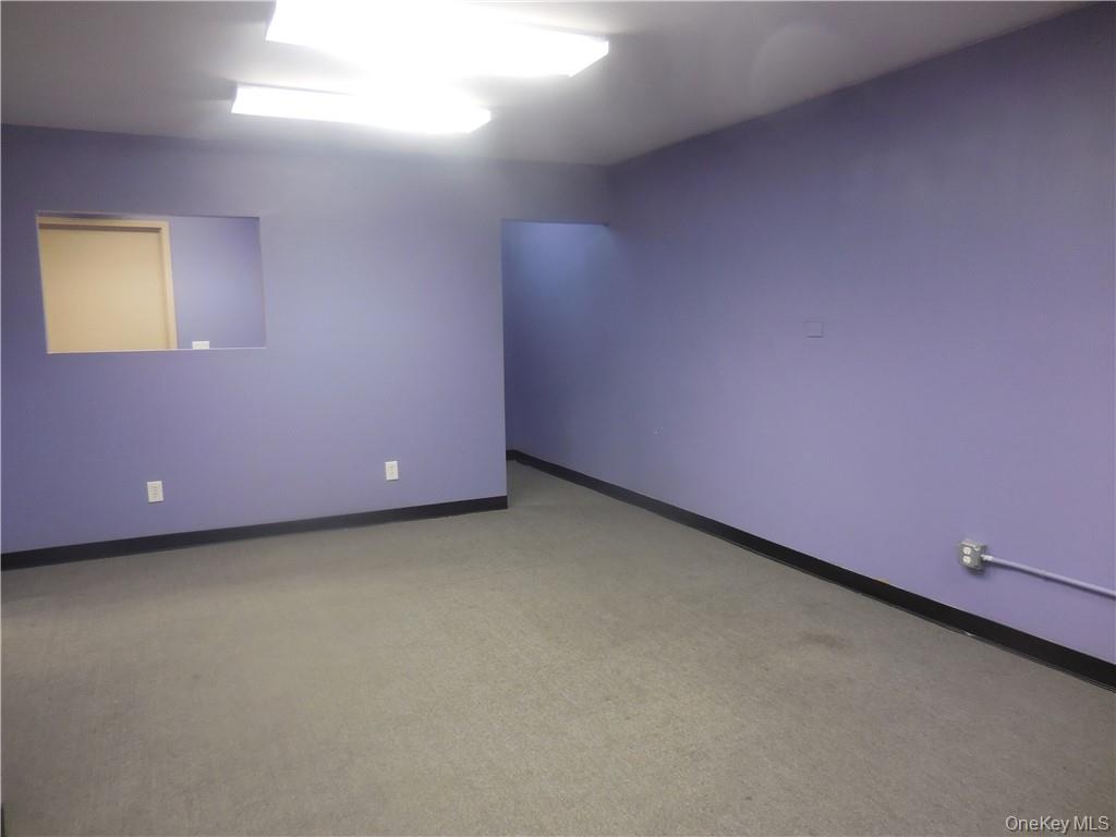 Interior view of the subject space.