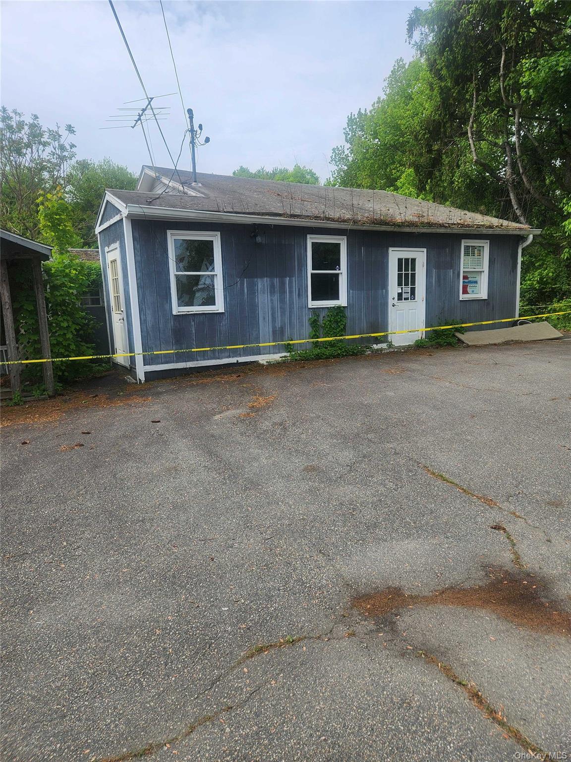 Front view of building