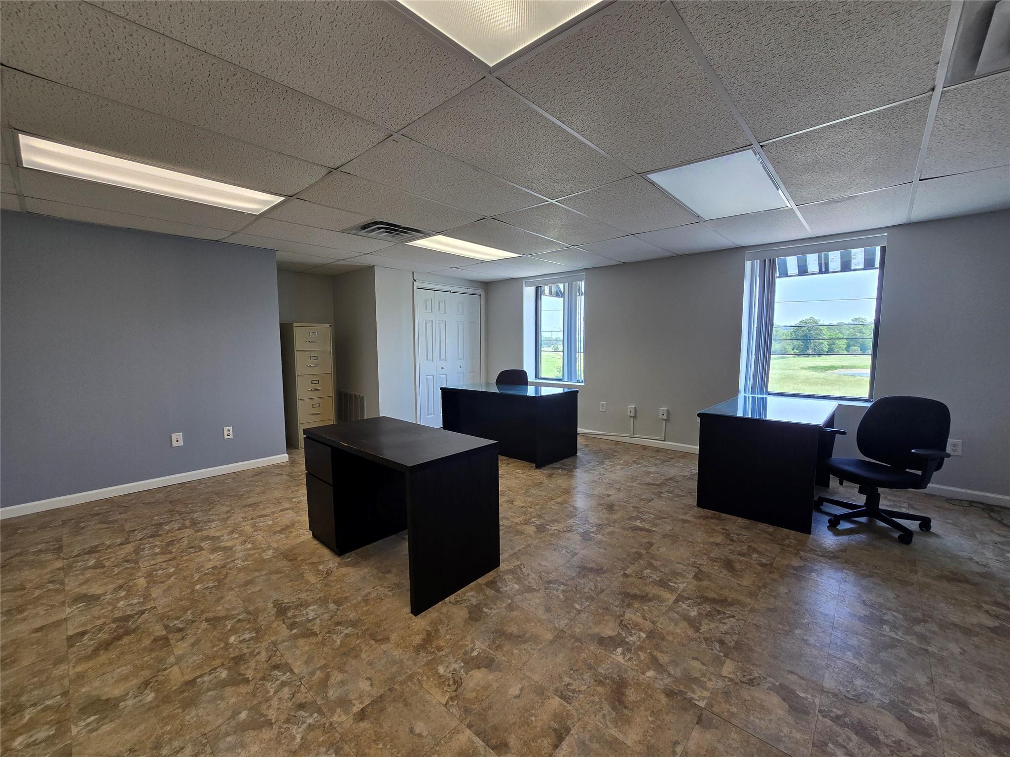 Versatile space with large windows