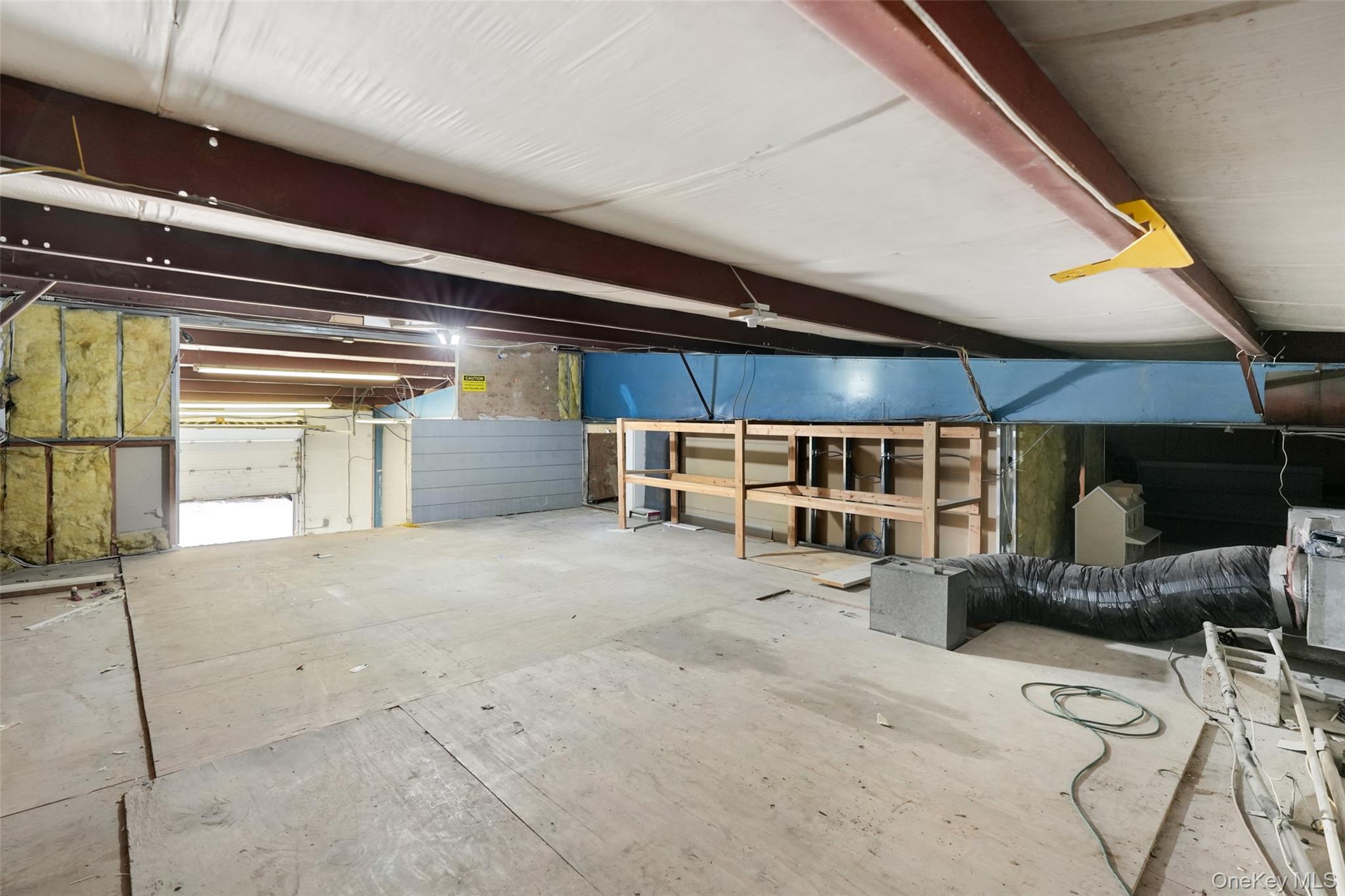 Below grade area with a garage