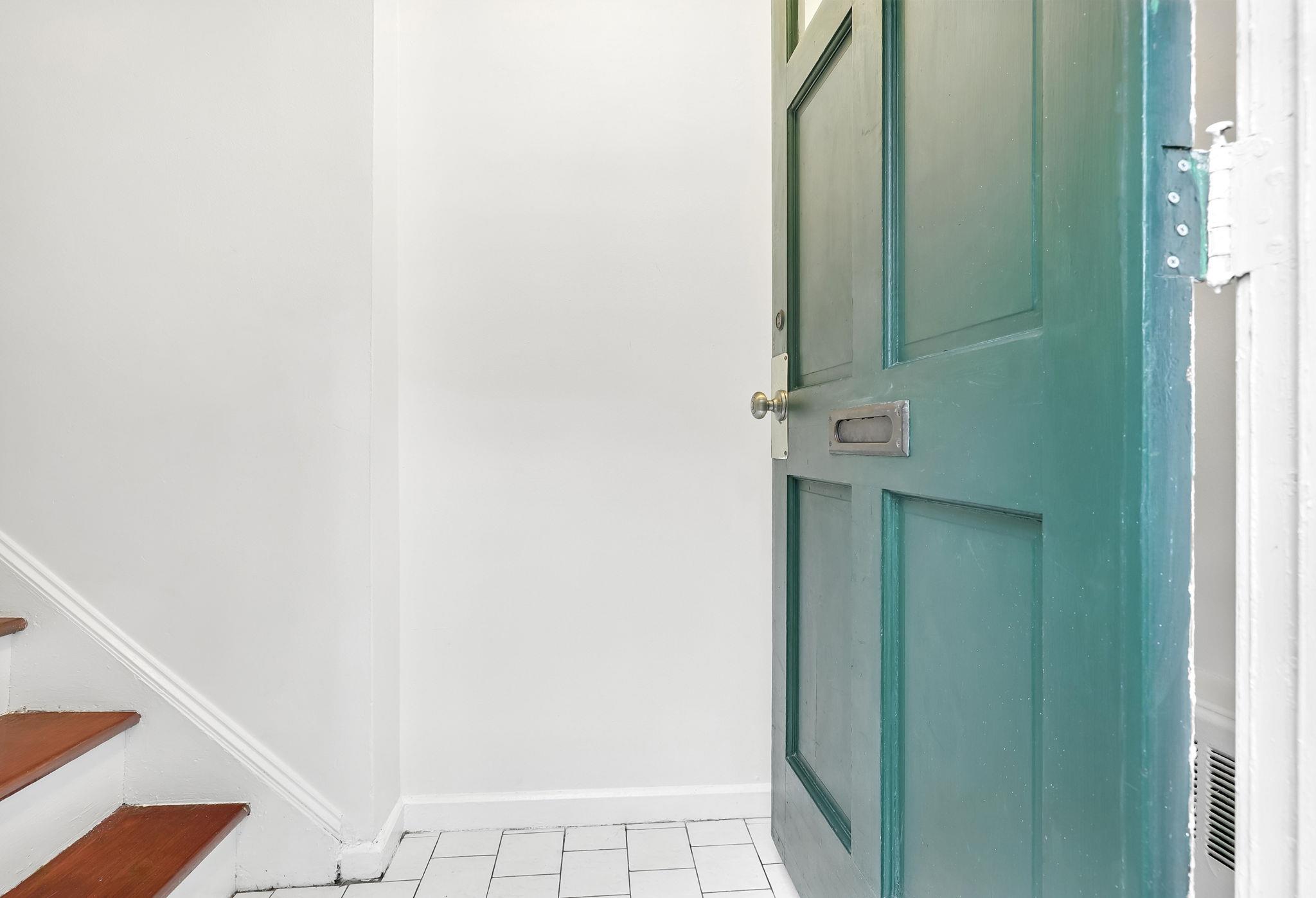 This unit has a private entrance into the apartment with room for your shoes, gloves, boots