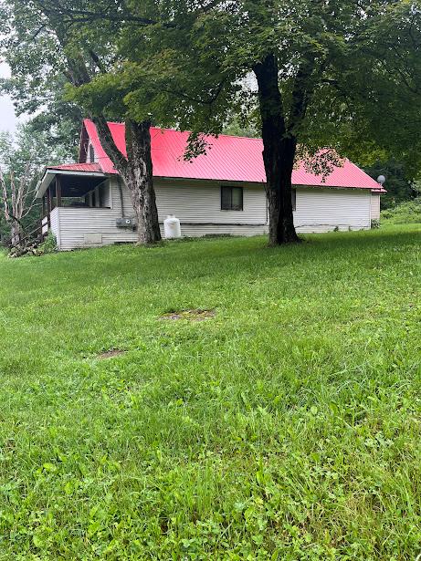 View of grassy yard