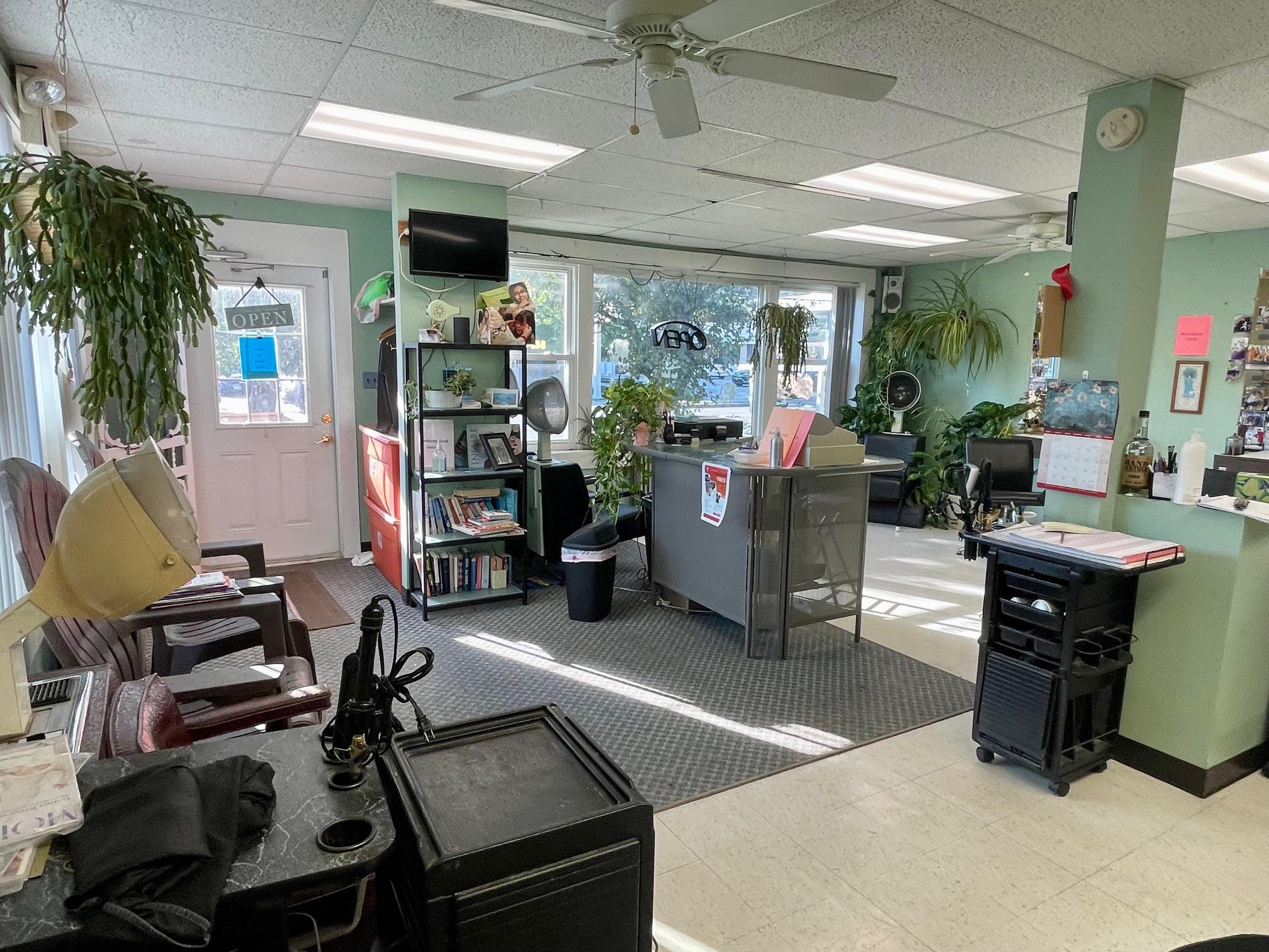 Beauty parlor (first of two commercial units).