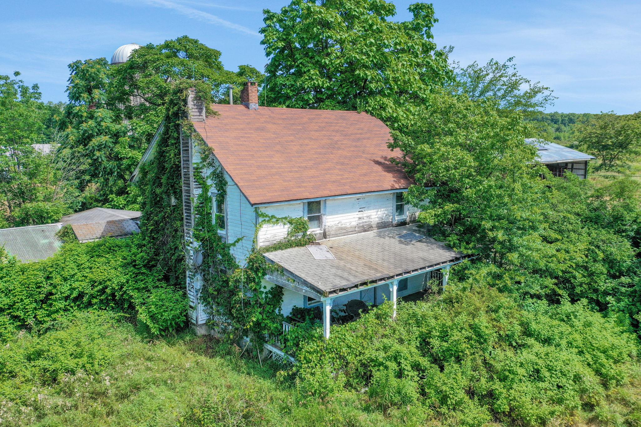 View from above of property