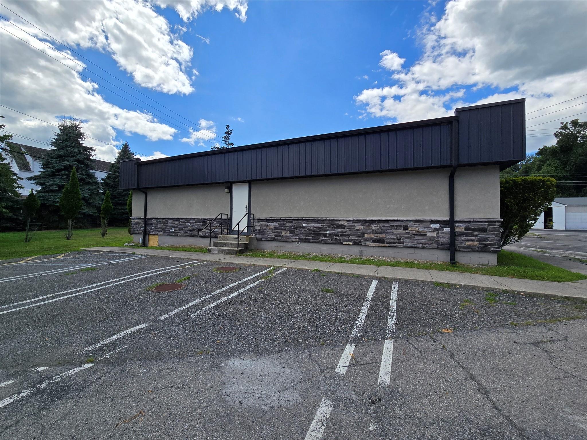 View of uncovered parking lot
