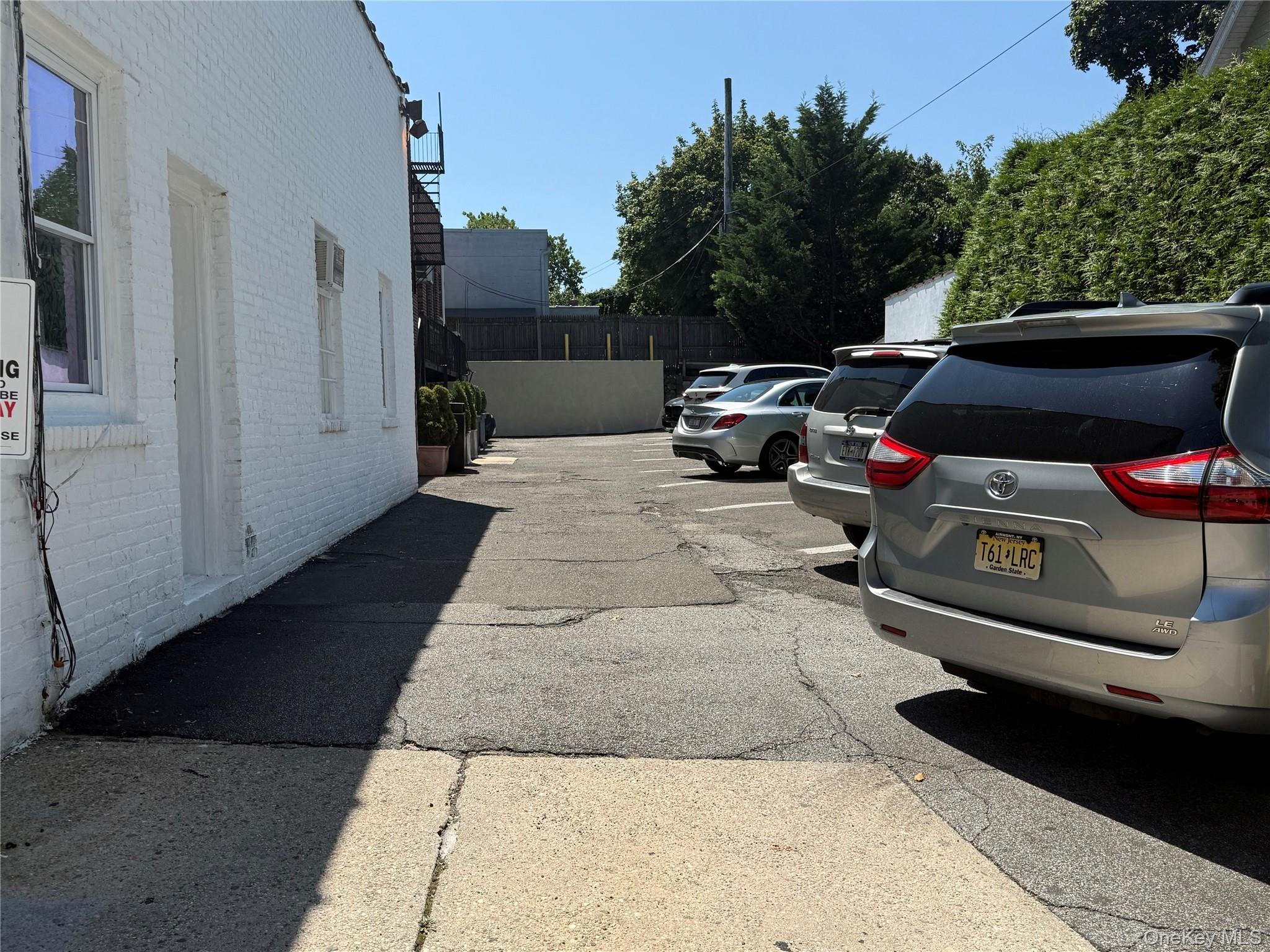 View of uncovered parking lot