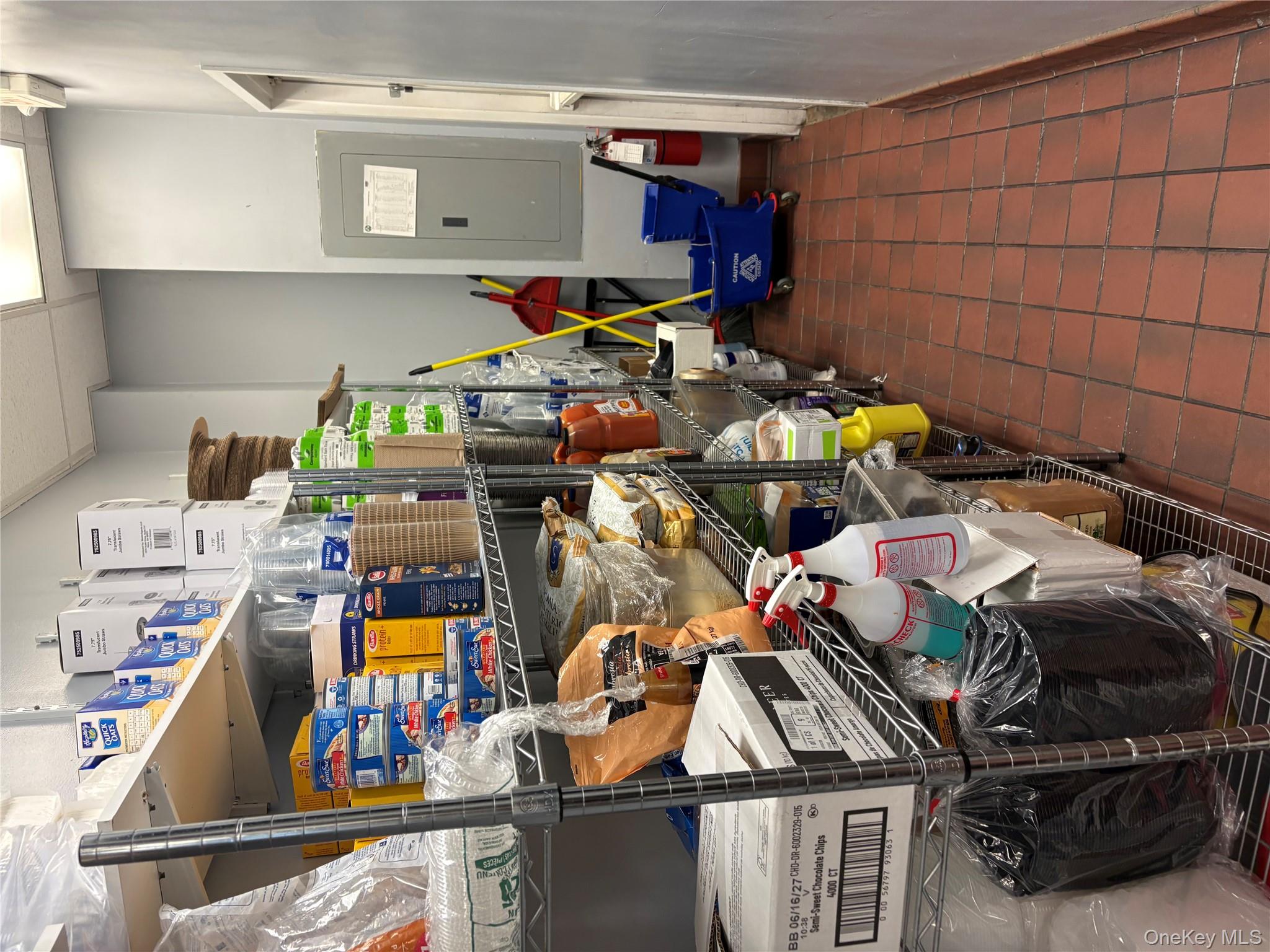 Storage featuring electric panel