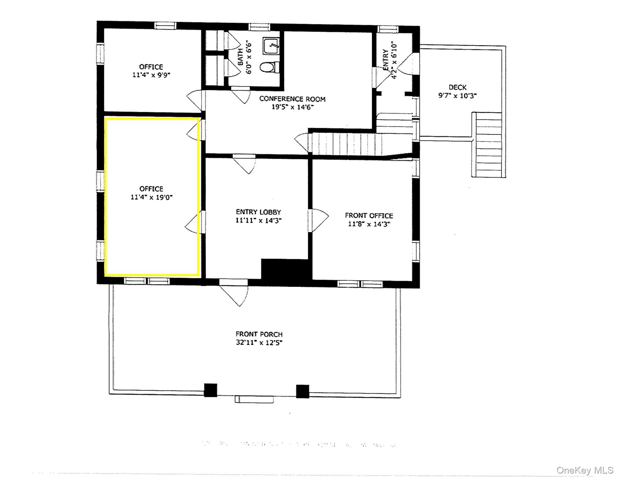 Available unit highlighted in yellow