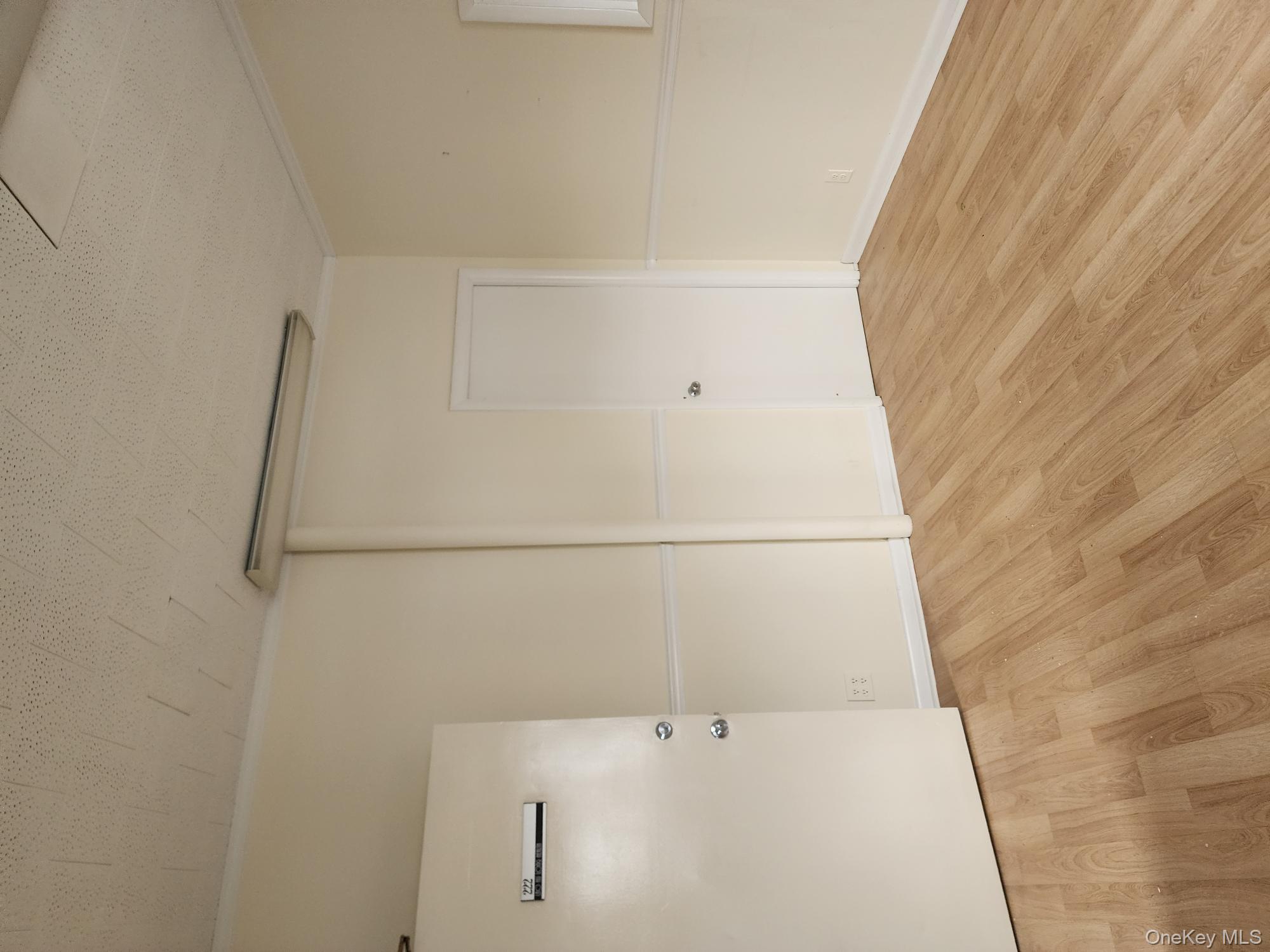 Empty room featuring light wood-style floors