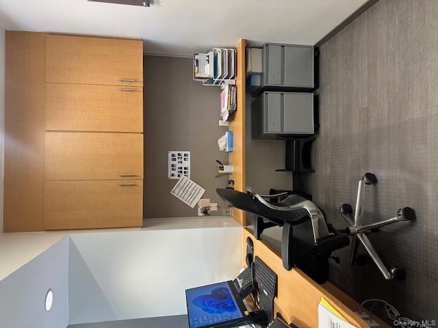 Built in desk.