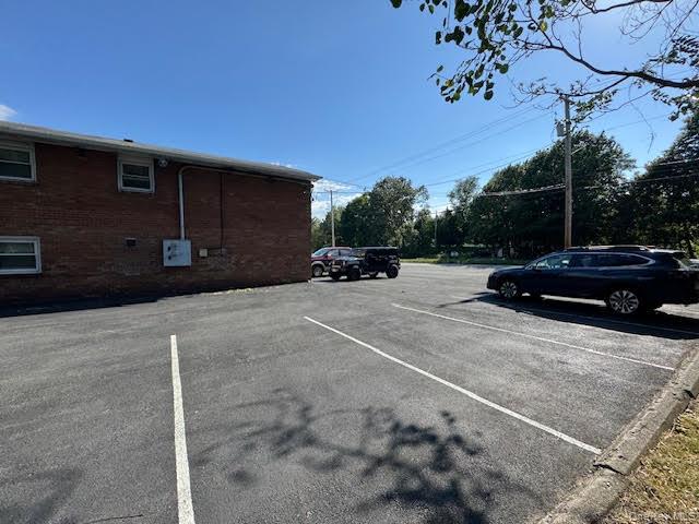 View of side parking area.