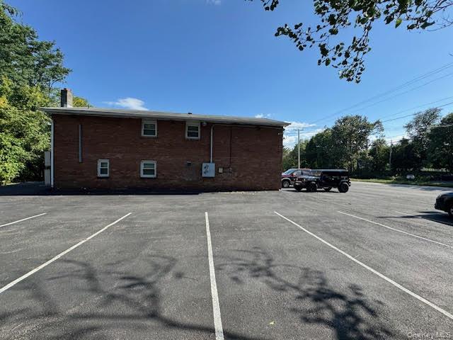 View of side parking area.