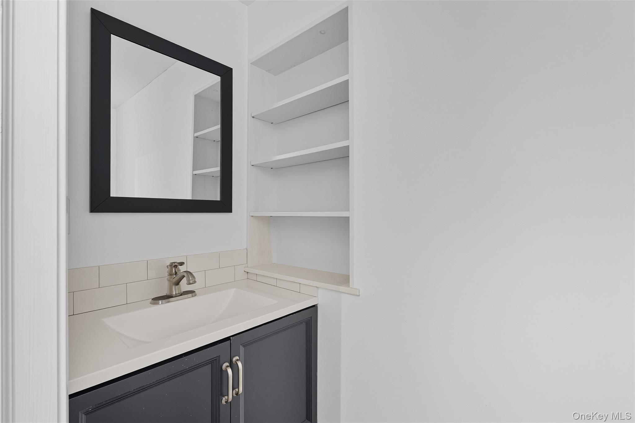 Bathroom featuring vanity