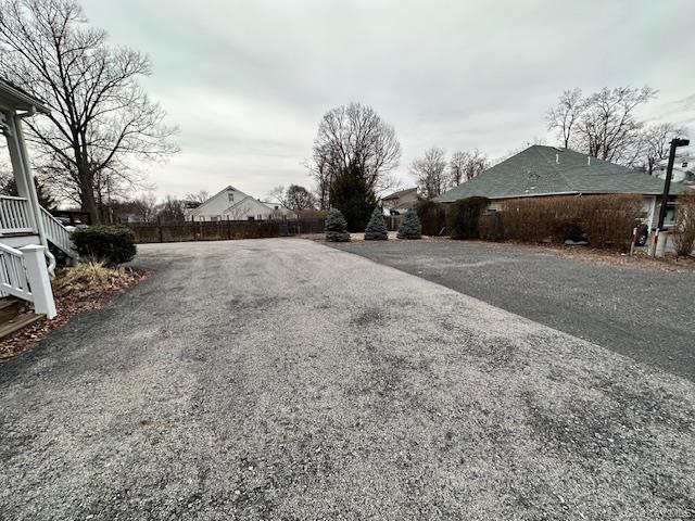 View of dirt / gravel road