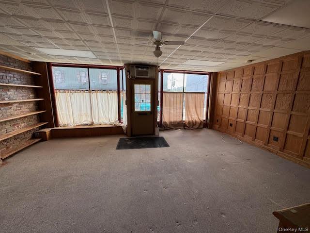 Interior view of the large room by the windows...