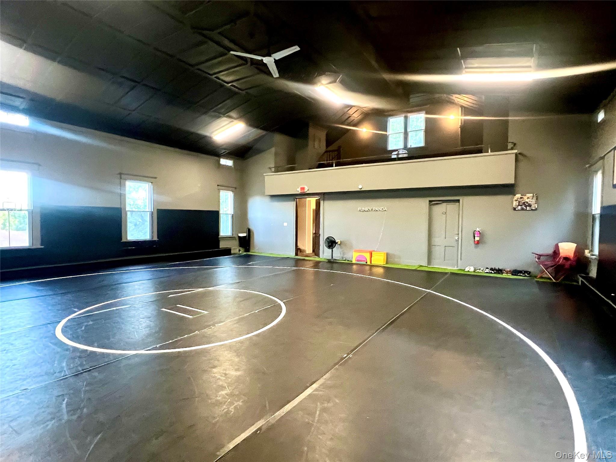 View of basketball court with community basketball court