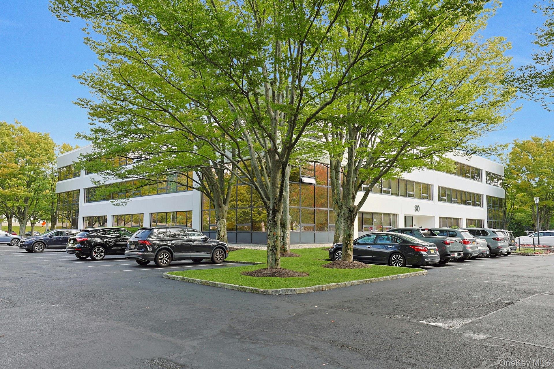 View of uncovered parking lot