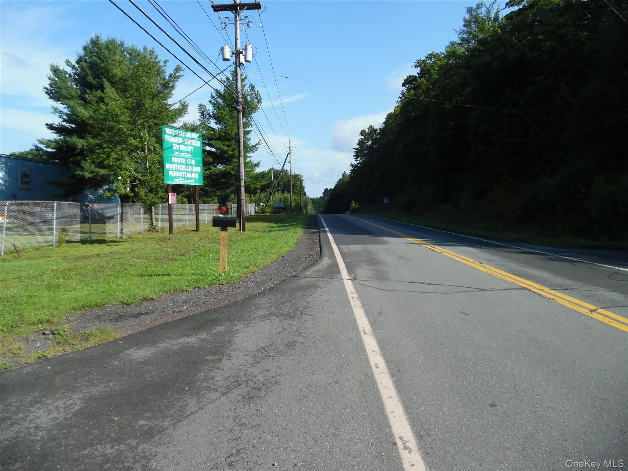 View of asphalt street
