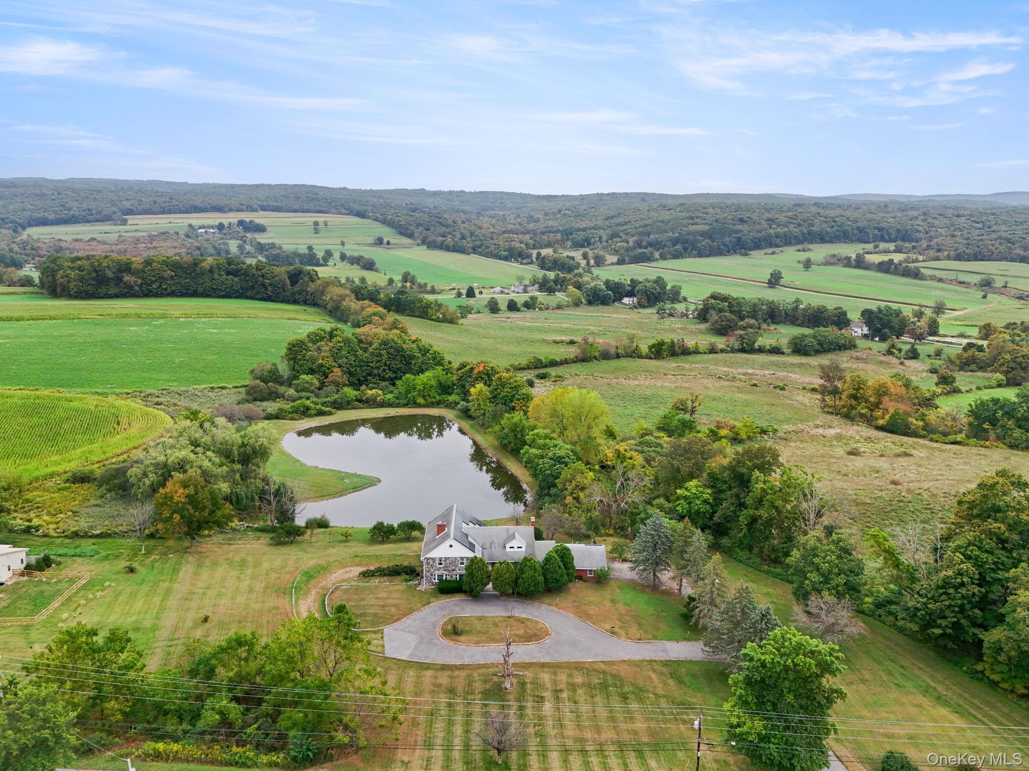 View of rural area with a large body of water