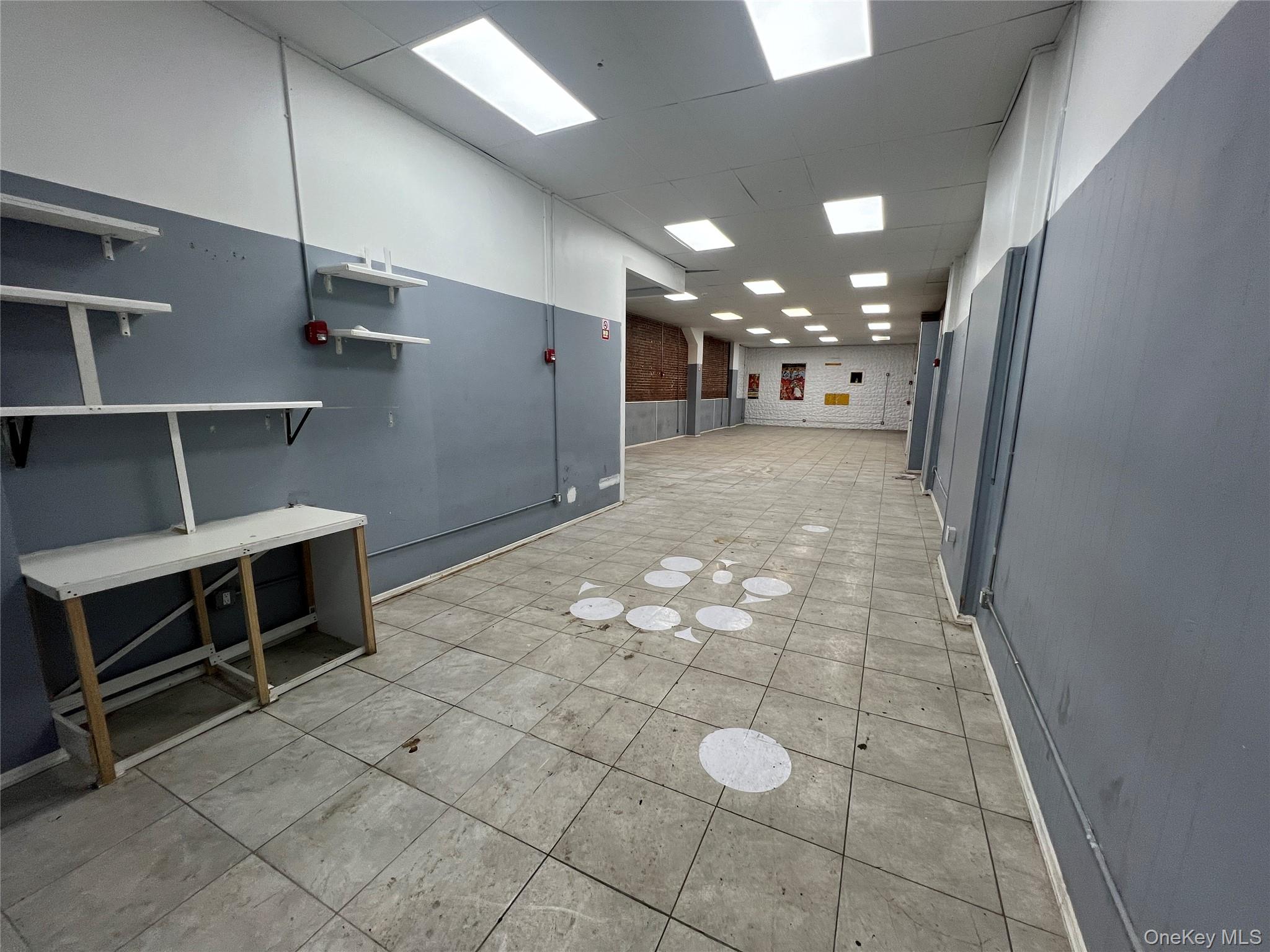 View of space beyond lobby