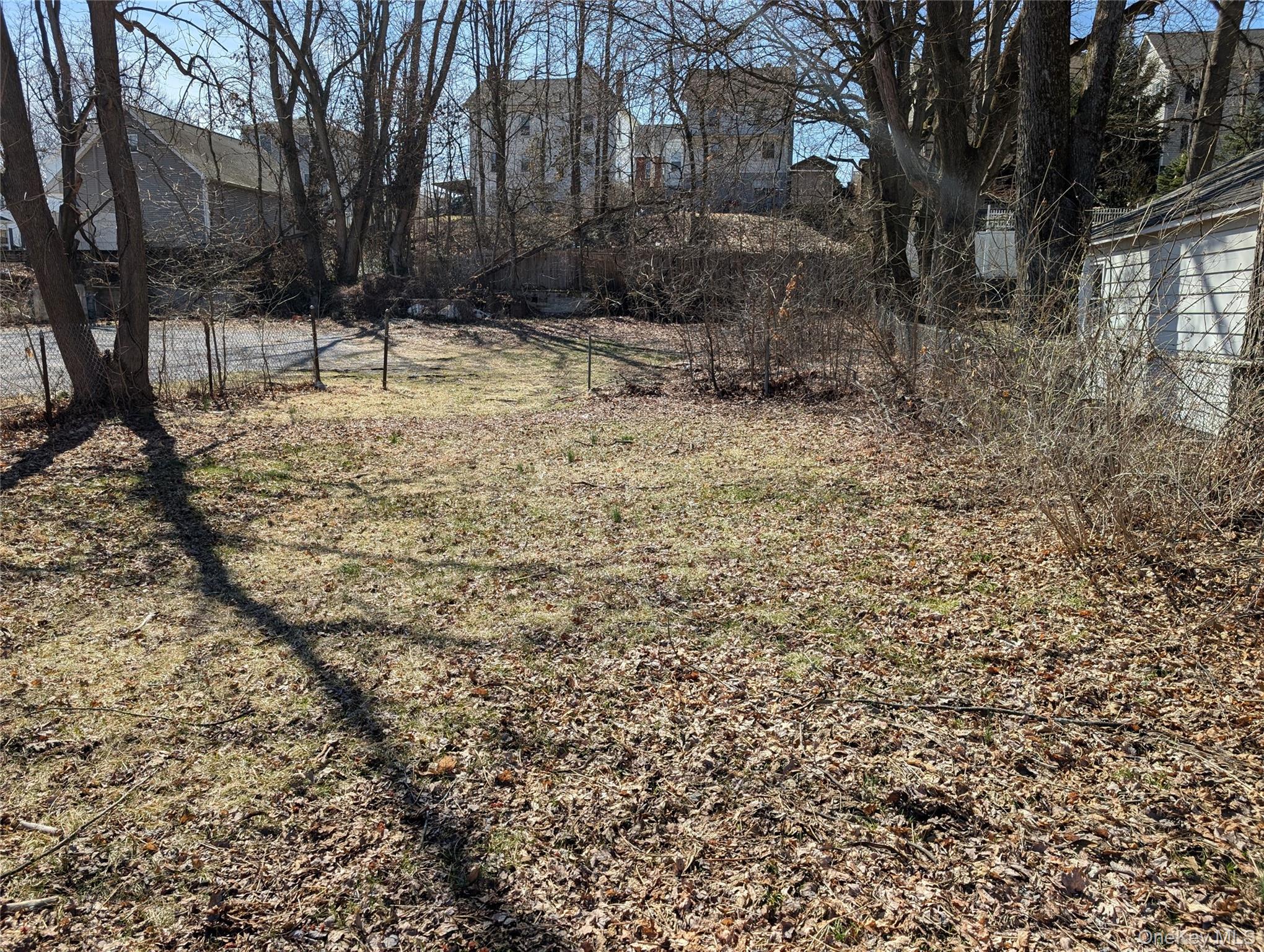 View of yard with view of scattered trees