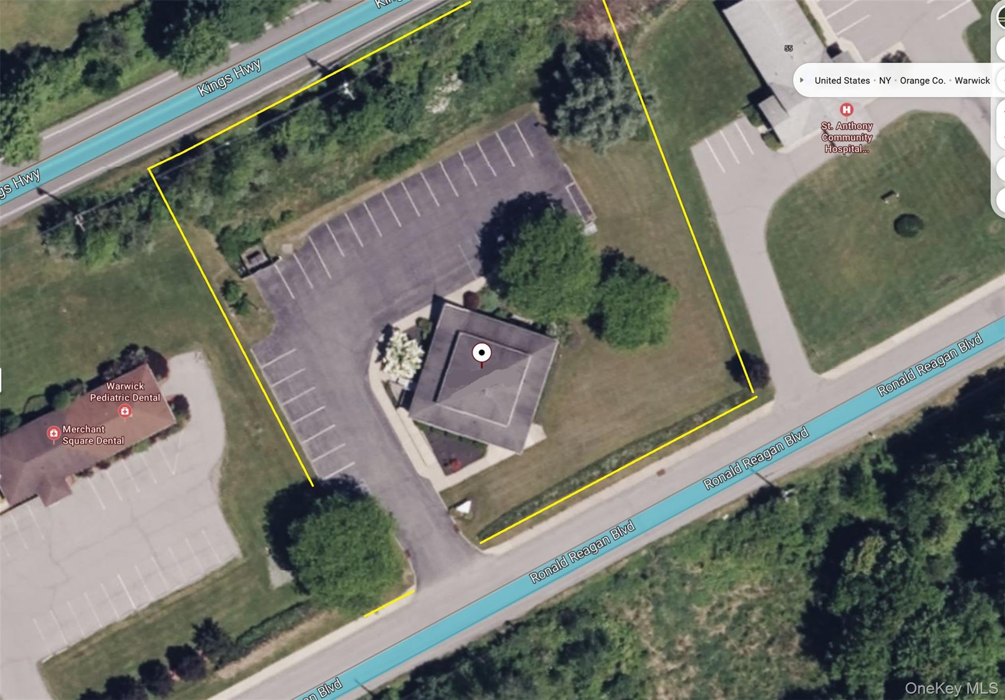 Map / location with property boundaries highlighted