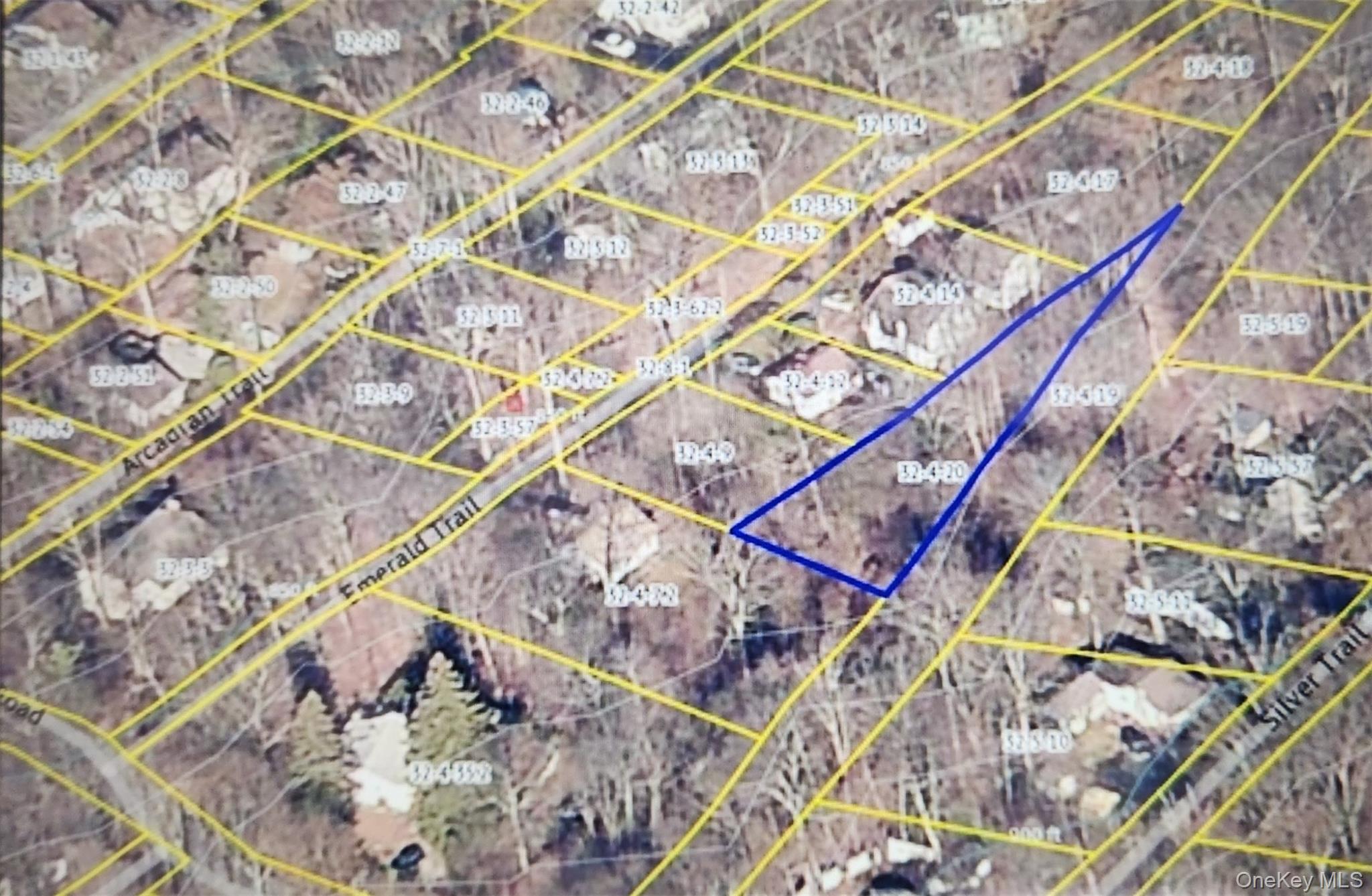 Aerial view of property's location