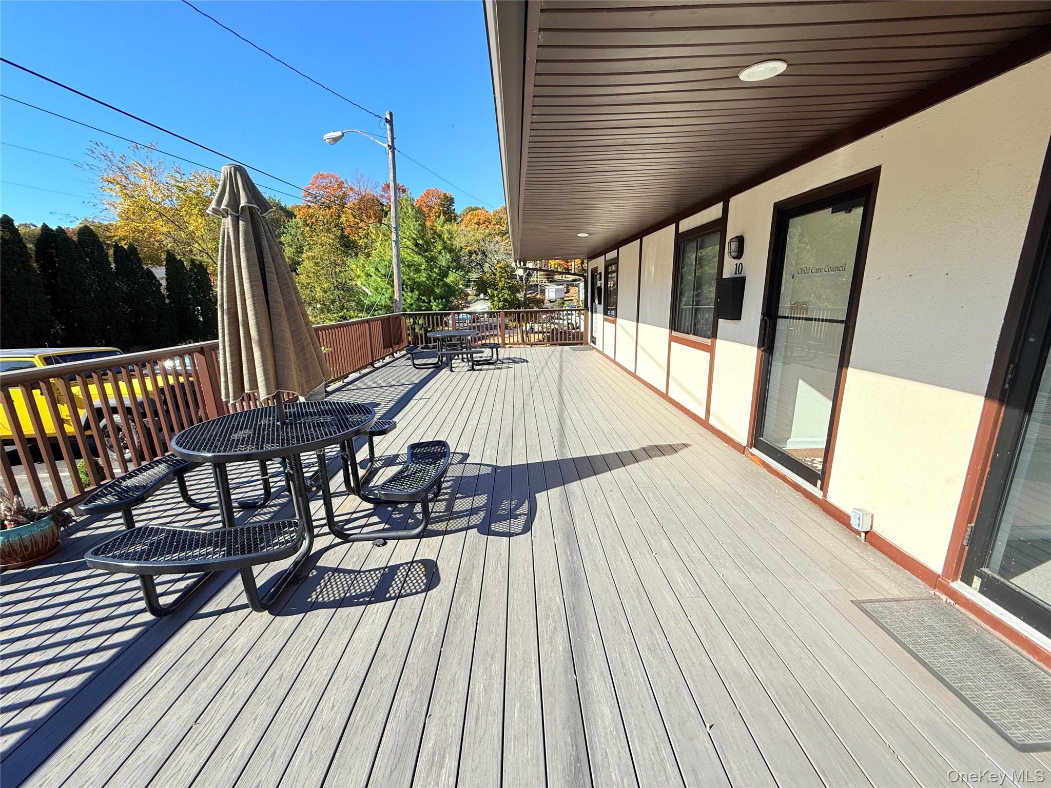 Deck featuring outdoor dining area