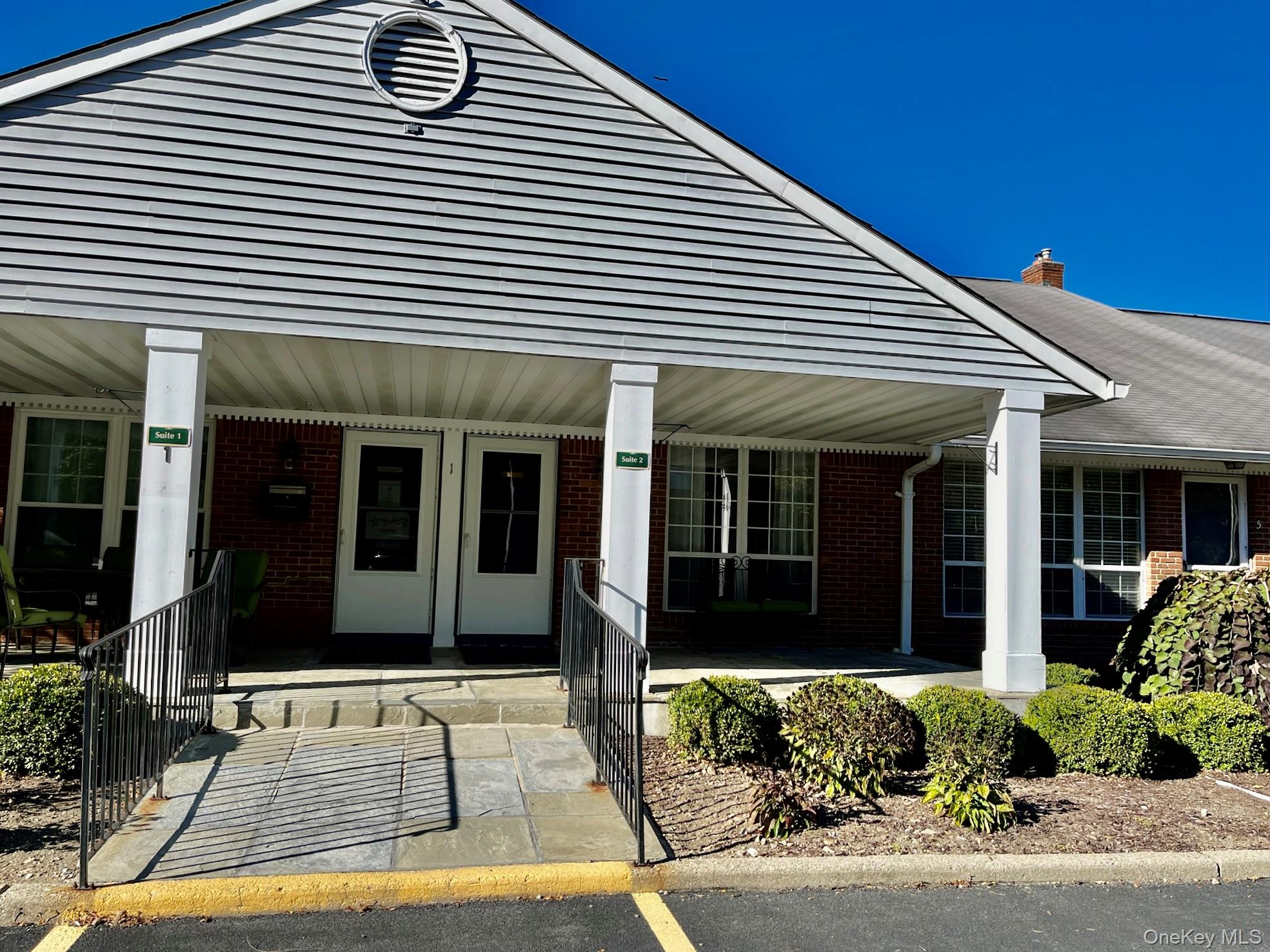 Entrance protected from weather.