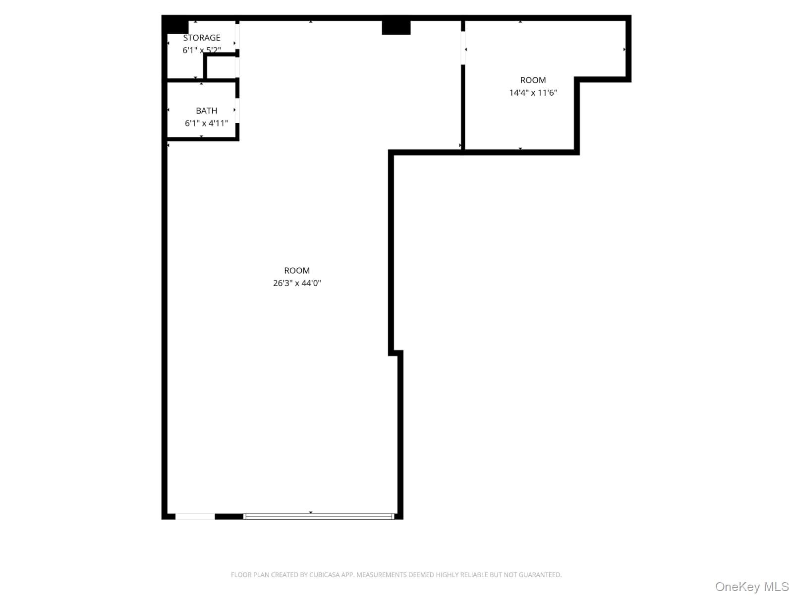 View of room layout