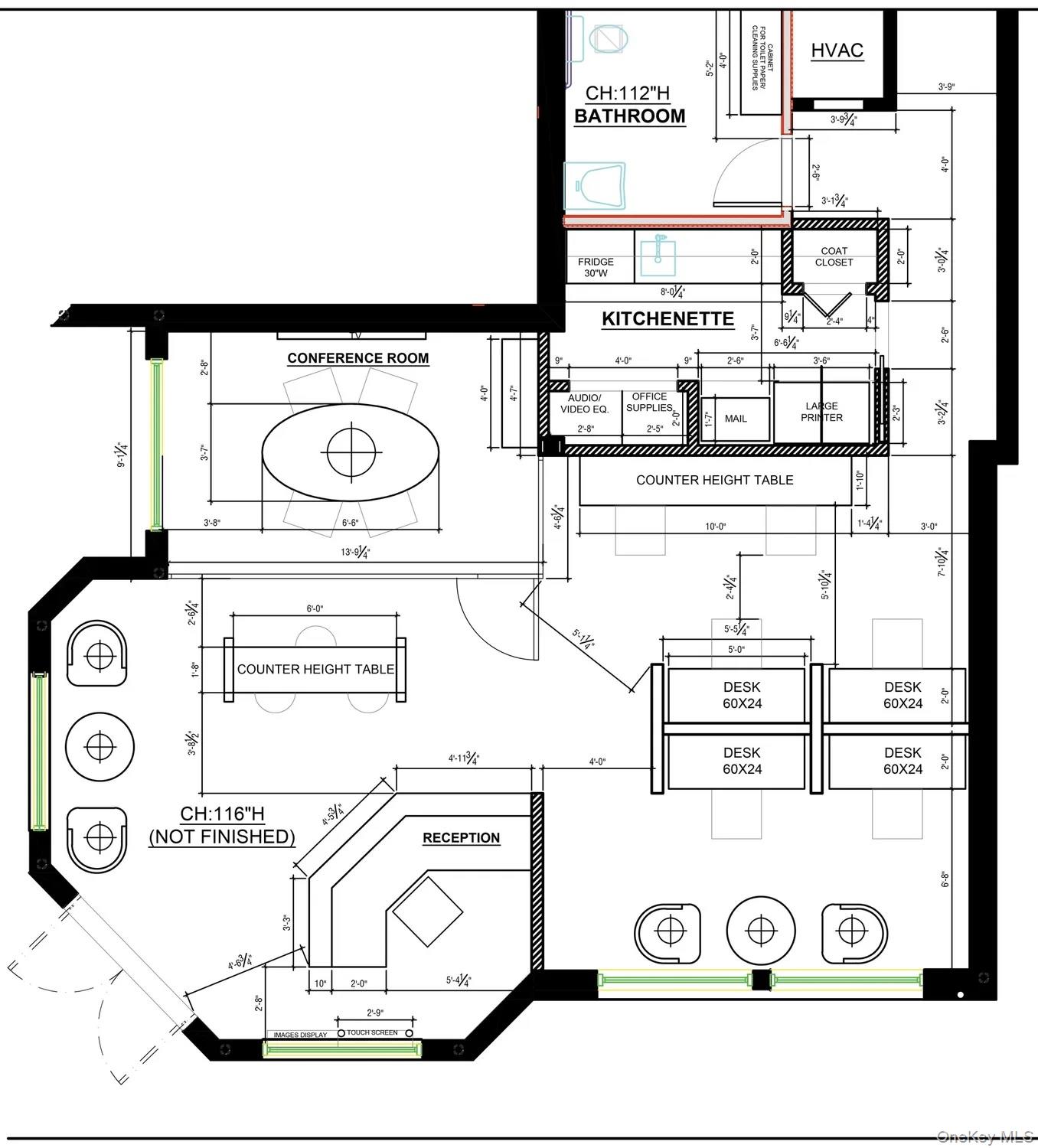View of room layout