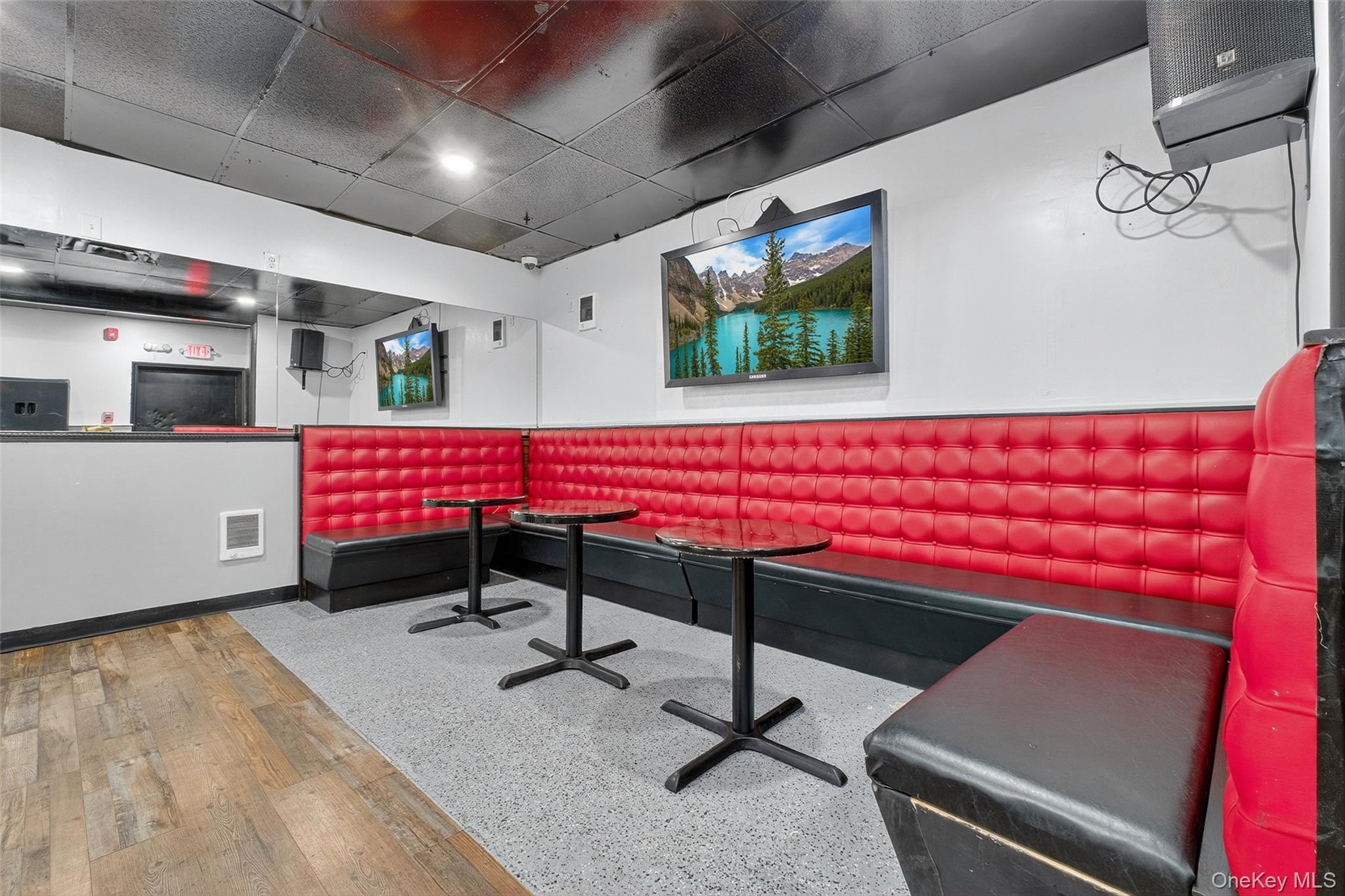 Game room featuring a drop ceiling