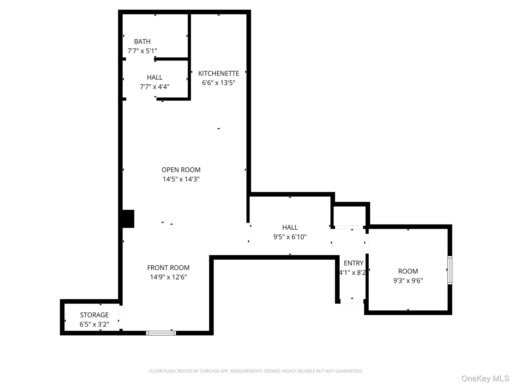 View of floor plan / room layout