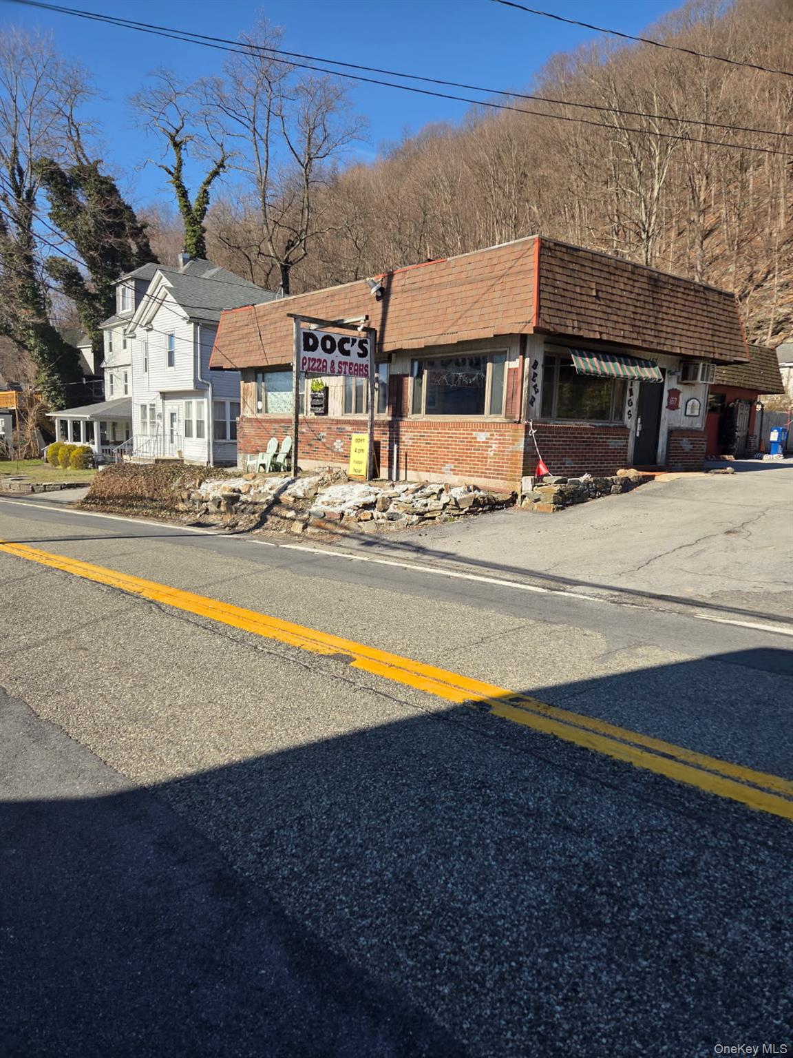 Street view, front of restaurant.