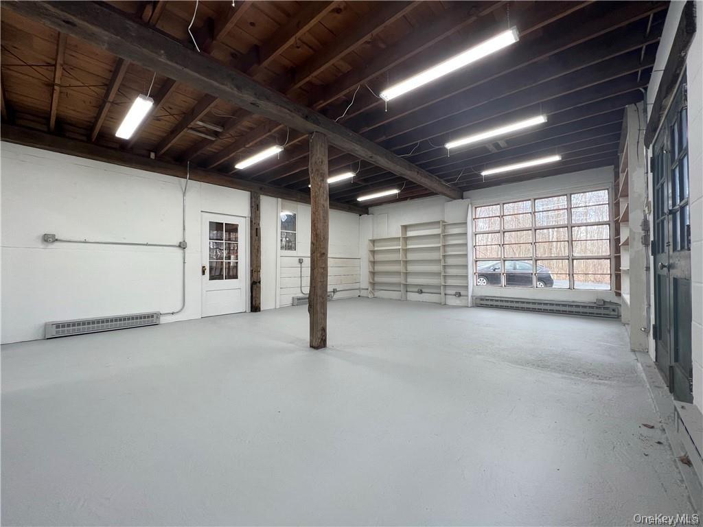 Entry space with baseboard heating units