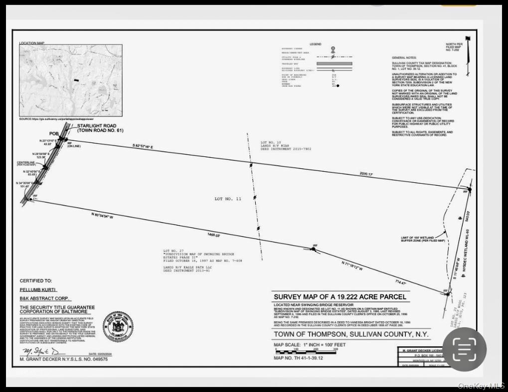 Survey map / technical document