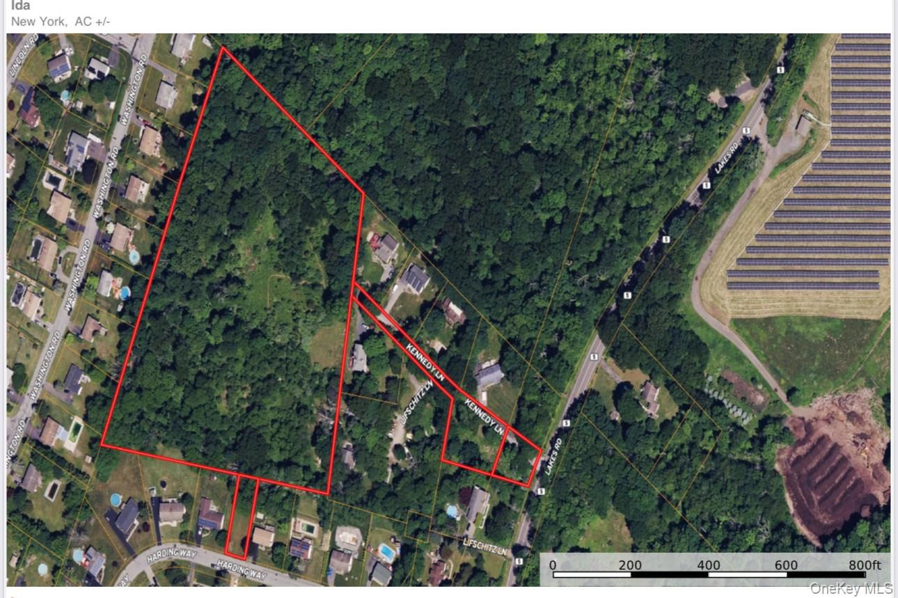 Aerial view of property's location